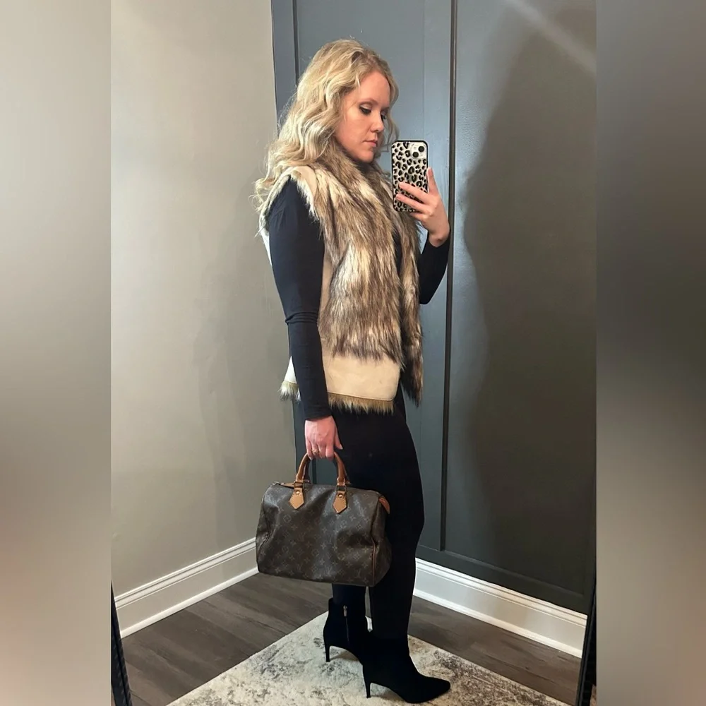 Zara Fur Vest - Picture 3 of 9